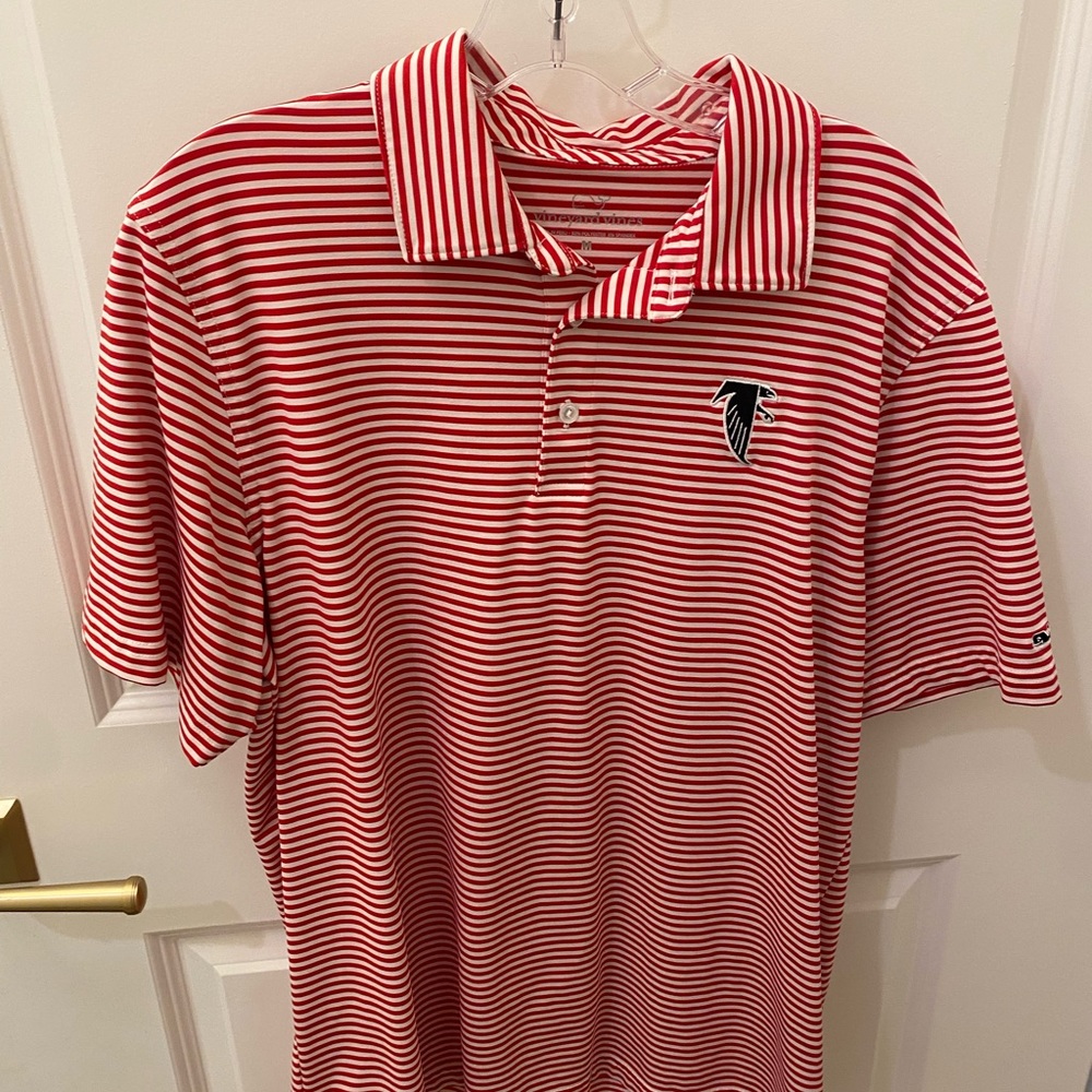 Vineyard Vines Atlanta Falcons Performance Golf Polo Medium
